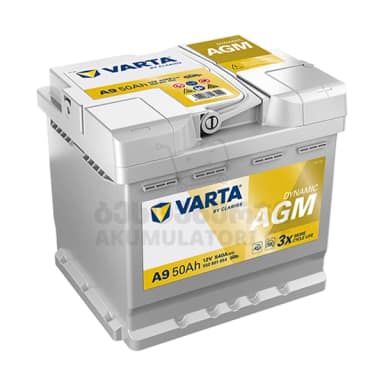 Varta A9 50Ah 540 A(EN) AGM (აკუმულატორი)