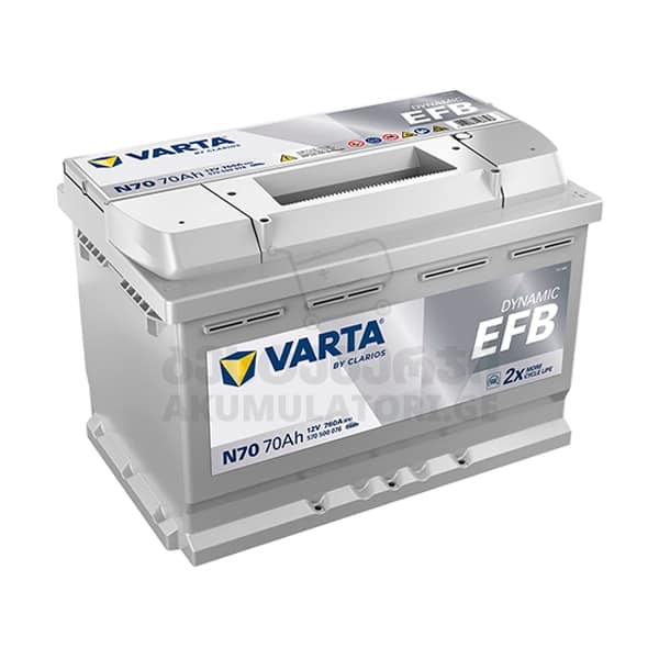 Varta EFB N70 70Ah 760 A(EN) (აკუმულატორი)