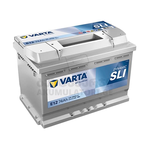 Varta SLI E12 74Ah 680 A(EN) (აკუმულატორი)