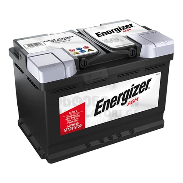 Energizer 70Ah 760 A(EN) AGM (აკუმულატორი)