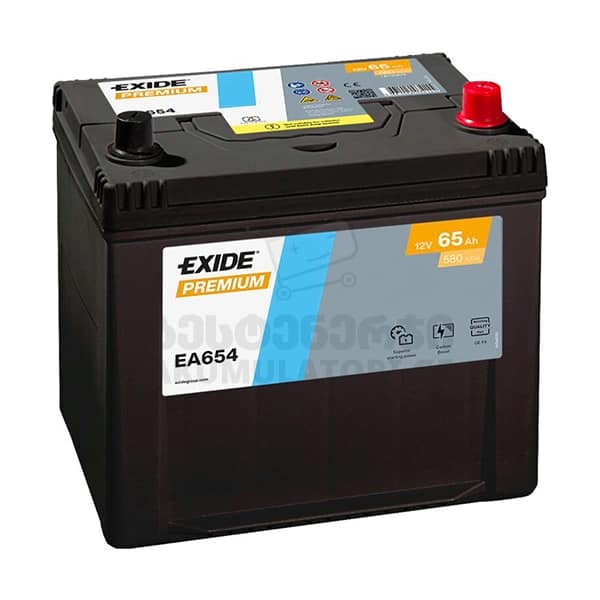 Exide EA654 65Ah 580 A(EN) (აკუმულატორი)