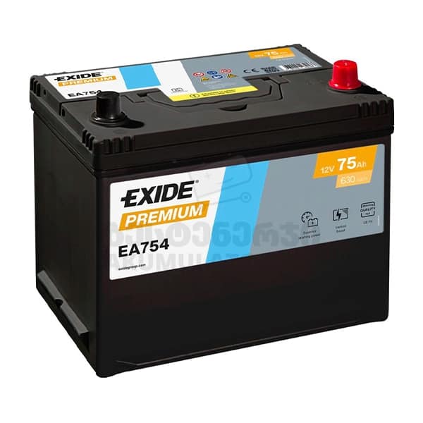 Exide EA754 75Ah 630 A(EN) (აკუმულატორი)