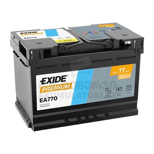 Exide EA770 77Ah 760 A(EN) (აკუმულატორი)