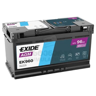 Exide EK960 96Ah 850 A(EN) AGM (აკუმულატორი)