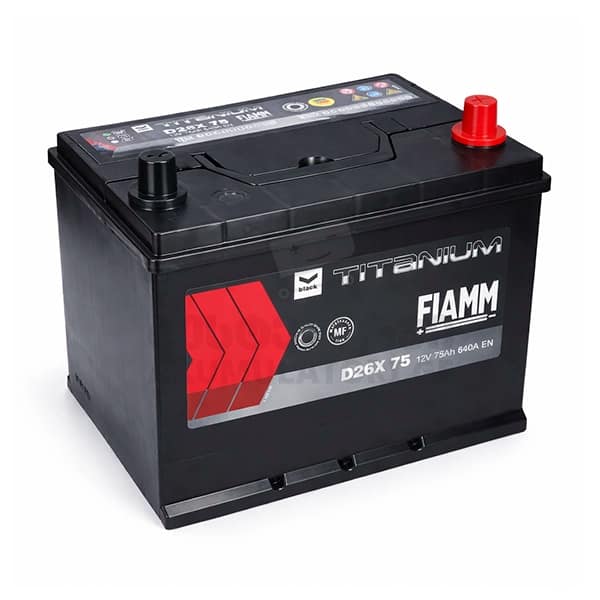 Fiamm Black D26 75Ah 640 A(EN) (აკუმულატორი)