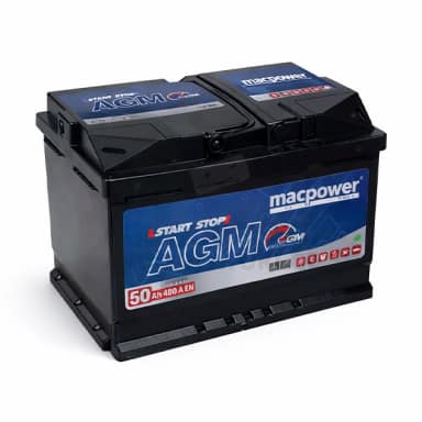 Macpower 50Ah 480 A(EN) AGM (აკუმულატორი)