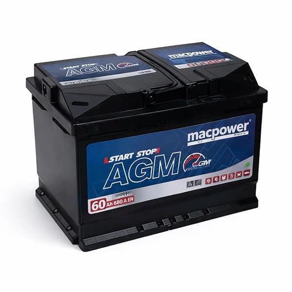 Macpower 60Ah 680 A(EN) AGM (აკუმულატორი)