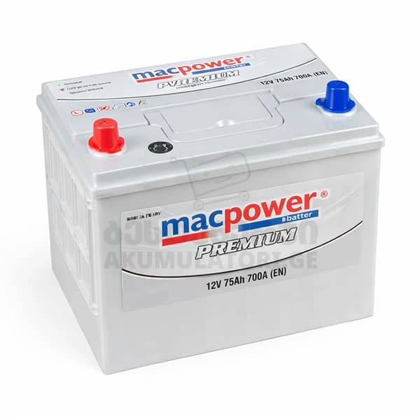 Macpower Premium 75Ah 700 A(EN) (აკუმულატორი)