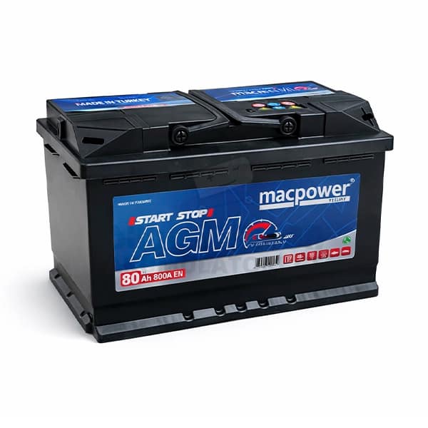 Macpower 80Ah 800 A(EN) AGM (აკუმულატორი)