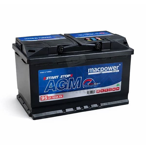 Macpower 95Ah 850 A(EN) AGM (აკუმულატორი)