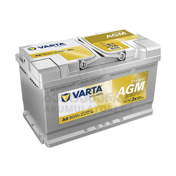 Varta A6 80Ah 800 A(EN) AGM (აკუმულატორი)