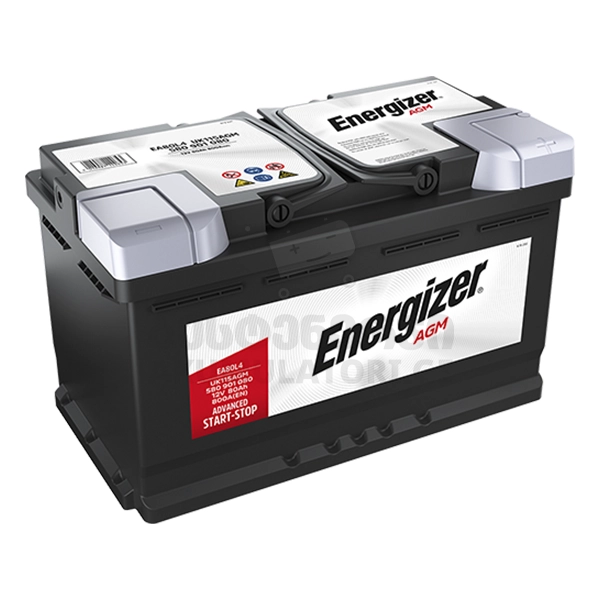 Energizer 80Ah 800 A(EN) AGM (აკუმულატორი)