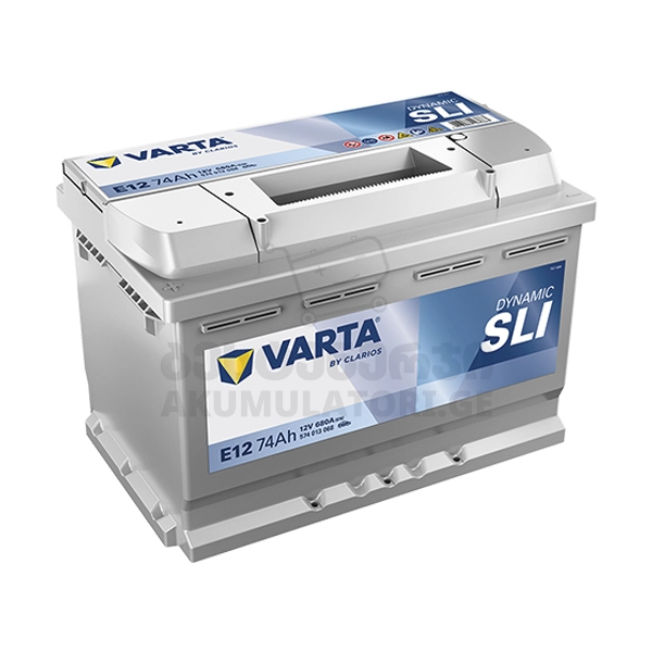Varta SLI E12 74Ah 680 A(EN) ვარტა-ვართა-ამპერი-აკუმულატორი-აკუმლატორი-akumulatori-akumlatori-carbattery
