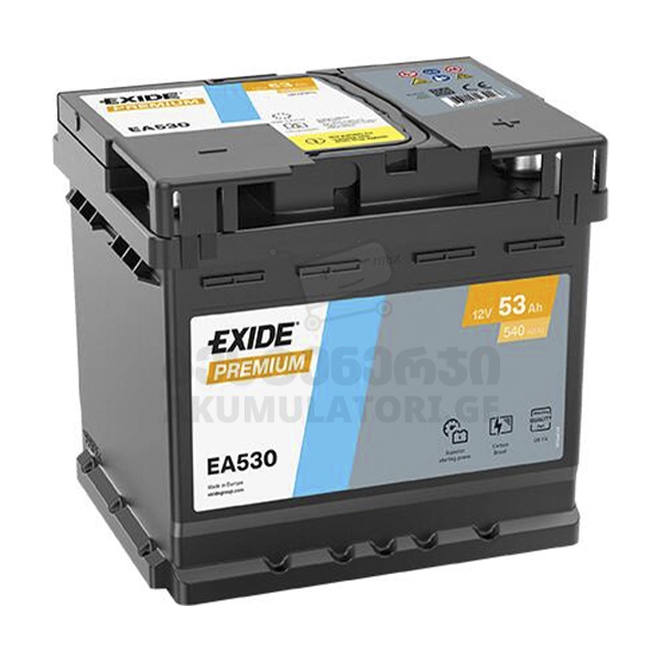 exide-ea530-53Ah-akumulatori-akumaltori-აკუმულატორი-აკუმლატორი-carbattery