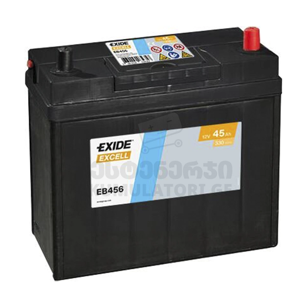 Exide EB456 45Ah 330 A(EN) (აკუმულატორი)-akumulatori-akumaltori-აკუმულატორი-აკუმლატორი-carbattery